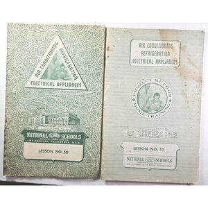 1959 & 1965  Refrigeration Electric Appliance Project Method Home Training Book